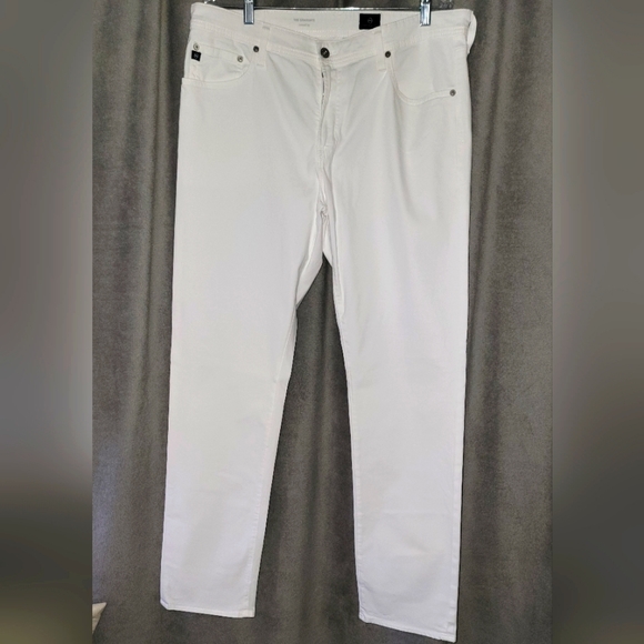 ℹ️ℹ️ℹ️Men's White Adriano Goldschmeid Pants; Size: 38x34ℹ️ℹ️ℹ️ - Picture 8 of 8
